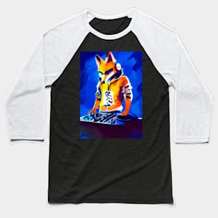 Fox at the DJ booth Baseball T-Shirt